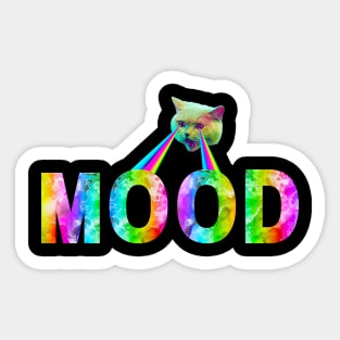 MOOD Cat Sticker